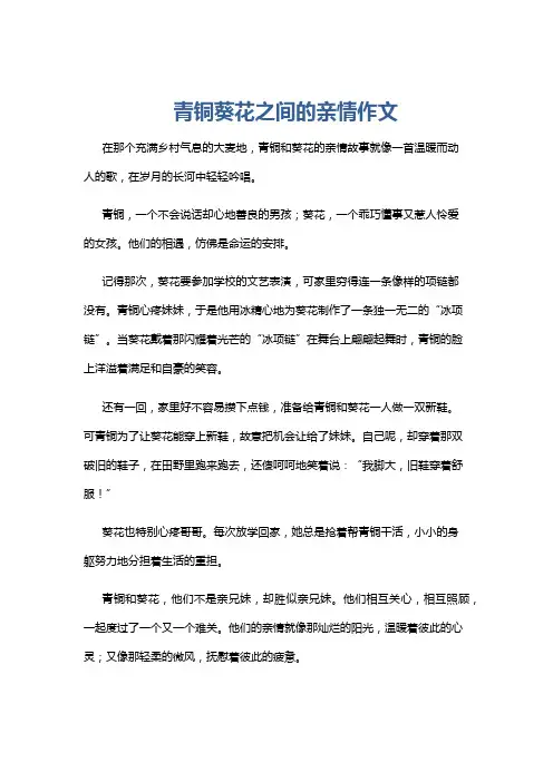 青铜葵花之间的亲情作文