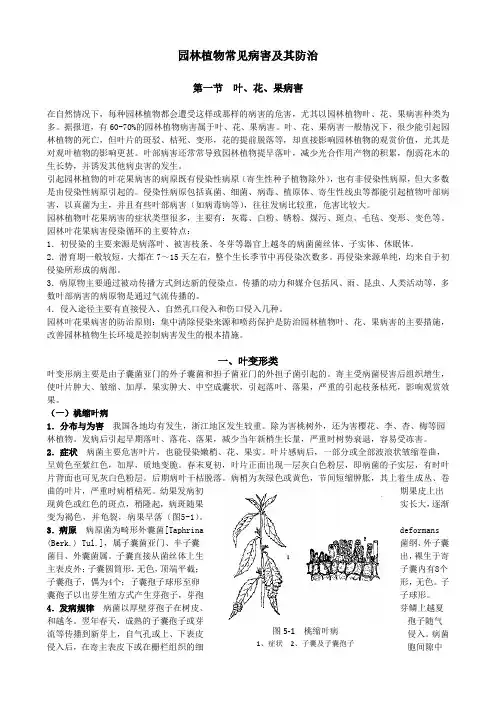 园林植物常见病害及其防治