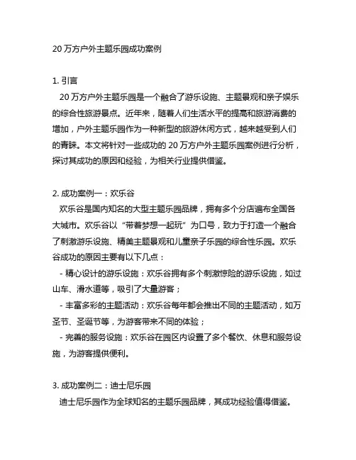 20万方户外主题乐园成功案例