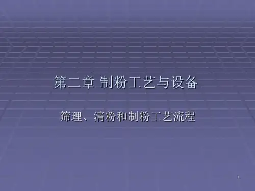 第二章-制粉工艺与设备-第五节-筛理和清粉