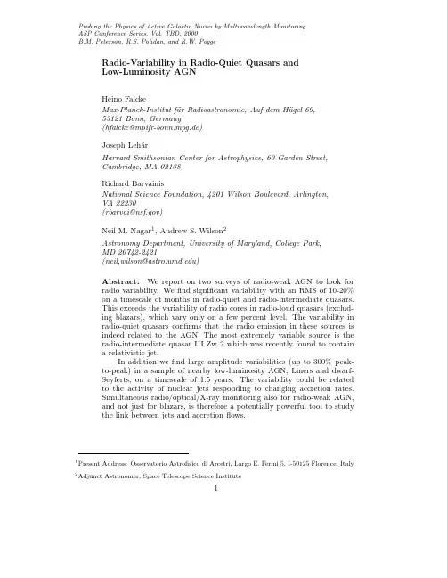 Radio-Variability in Radio-Quiet Quasars and Low-Luminosity AGN