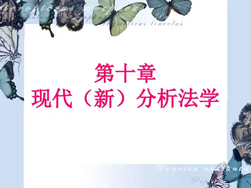 第十章 现代分析法学..
