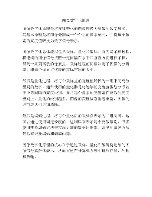 图像数字化原理