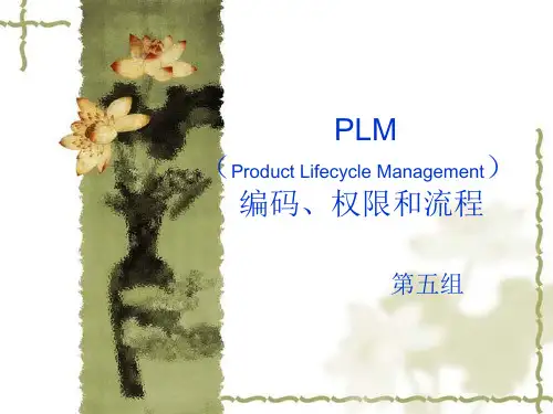 PLM编码、权限和流程