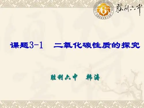 6.3.1二氧化碳的性质探究