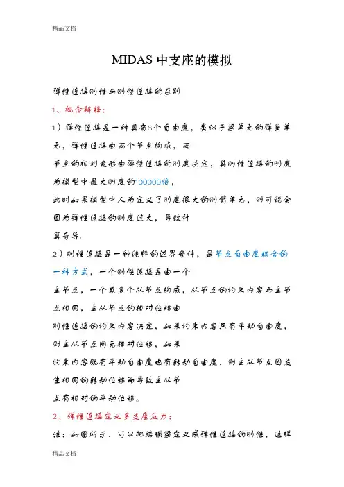最新midas入门支座模拟资料