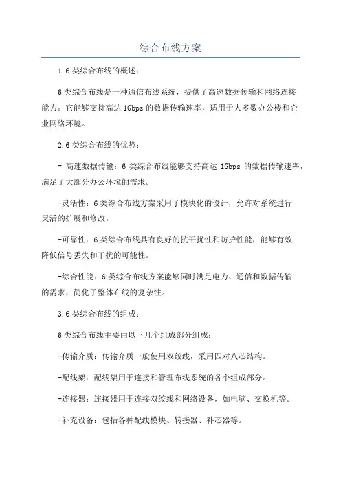 综合布线方案