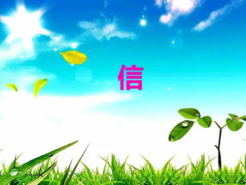 三年级语文上册《信》课件3 沪教沪教件