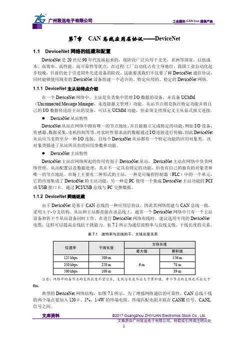 CAN-bus现场总线基础教程【第7章】CAN总线应用层协议(DeviceNet)-DeviceNet网络的组建和配置(31)