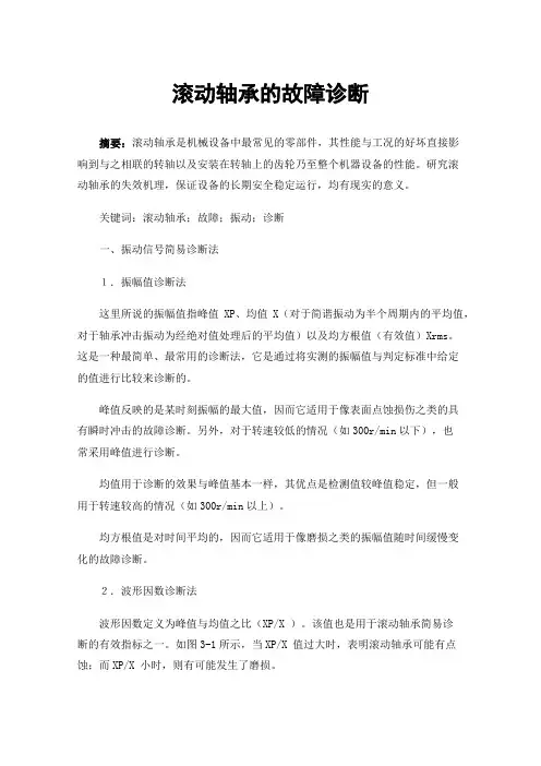 滚动轴承的故障诊断