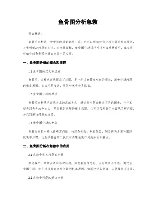 鱼骨图分析急救