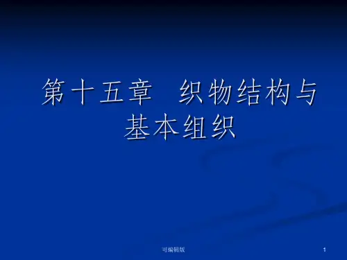 织物结构与基本组织
