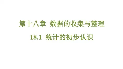 18.1 统计的初步认识