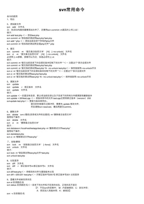 svn常用命令