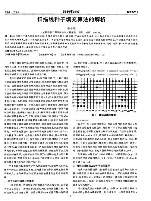 扫描线种子填充算法的解析