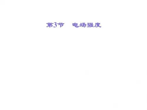 第3节电场强度