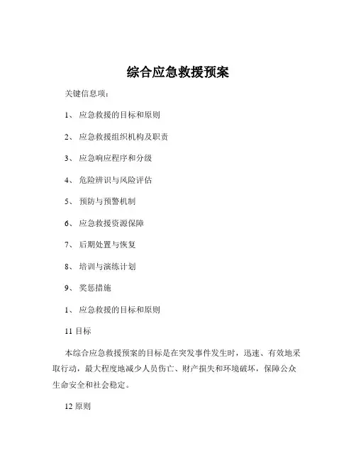 综合应急救援预案
