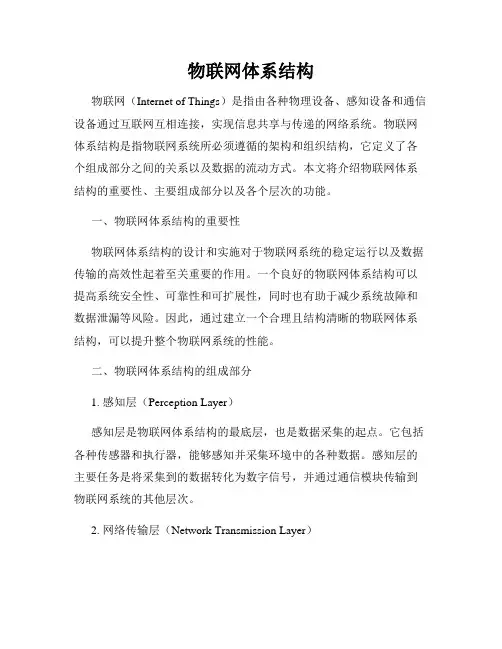 物联网体系结构