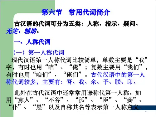 常用代词简介