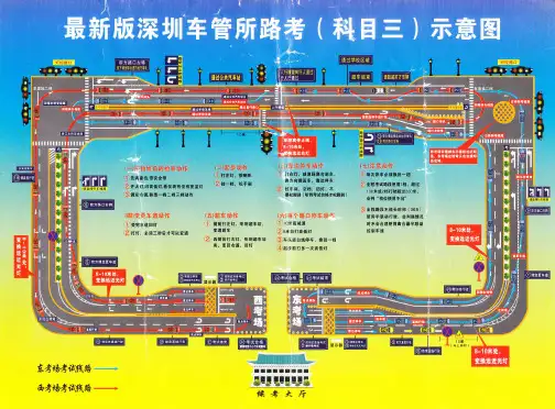 最新版深圳车管所路考(科目三)示意图