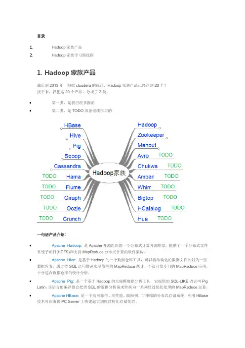 Hadoop学习路线图