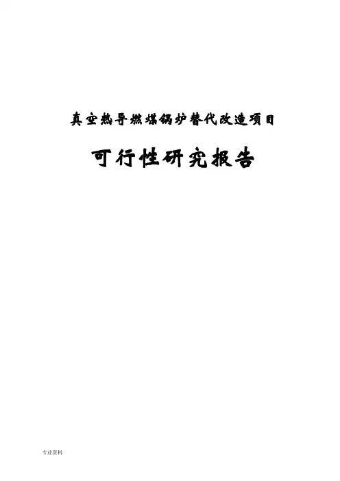 真空热导燃煤锅炉替代改造项目可行性研究报告