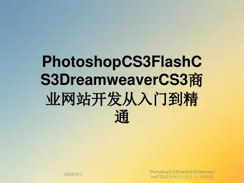 PhotoshopCS3FlashCS3DreamweaverCS3商业网站开发从入门到精通
