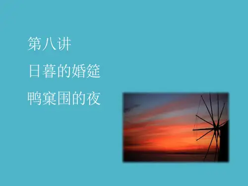 第八讲日暮的婚筵鸭窠围的夜