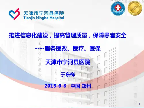 医学信息学论文-推进信息化建设,提高管理质量,保障患者安全(于东祥)