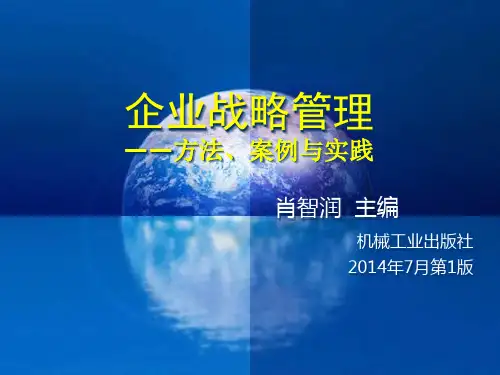肖智润主编：《企业战略管理》第四章(09)PPT课件