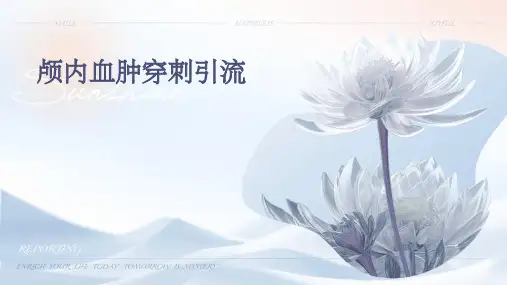 颅内血肿穿刺引流