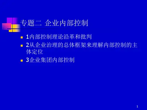 财务风险管理专题ppt课件