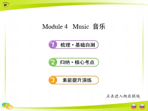 选修6  Module 4外研社高中英语单元知识点