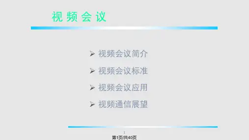 视频会议系统原理PPT课件