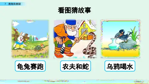统编版部编版三年级语文下册《鹿角和鹿腿》名师教学课件