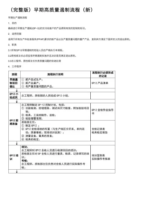 （完整版）早期高质量遏制流程（新）