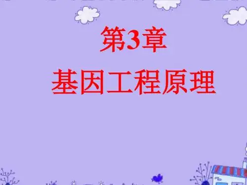 高中生物 第1章基因工程原理课件 新人教版选修3