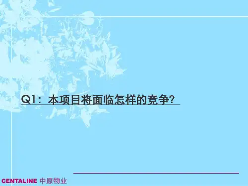 深圳圣莫丽斯别墅项目战略定位报告页中原出品