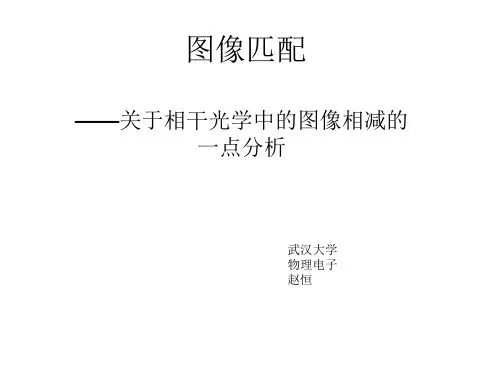 相干光学中的图像相减