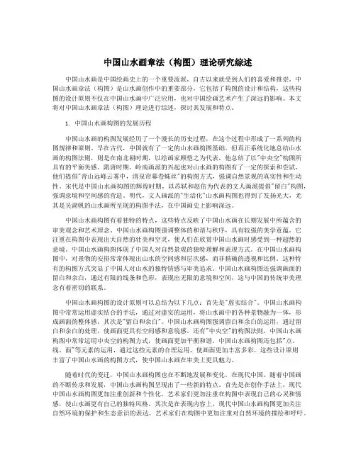 中国山水画章法(构图)理论研究综述