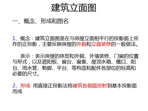 建筑立面图讲解