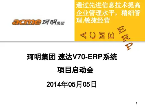 ERP项目启动会议