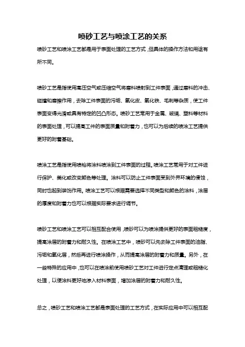 喷砂工艺与喷涂工艺的关系
