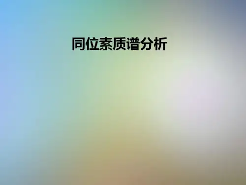 同位素质谱分析