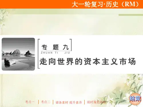 2020届高考历史(人民版)一轮复习专题九第22讲开辟文明交往的航线及血与火的征服与掠夺