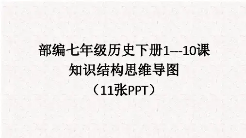 部编人教版七年级历史下册第1——10课-知识结构思维导图-(11张PPT)可修改全文
