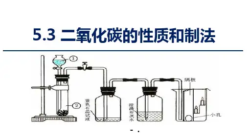 1二氧化碳的性质和制取