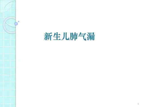新生儿肺气漏医学PPT课件