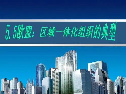 欧盟：区域一体化组织的典型