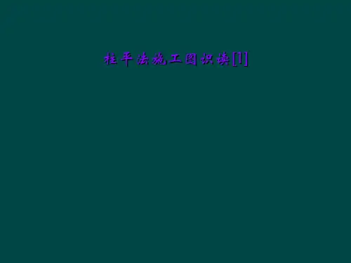 柱平法施工图识读[1]